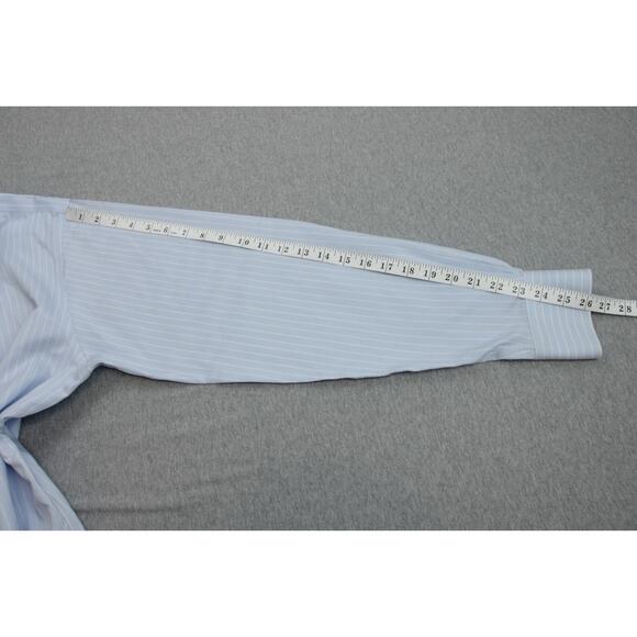 Brooks Brothers Shirt Mens 16.5 - 36/ 37 Stripped Slim Fit Non Iron 100% Cotton - Picture 5 of 6